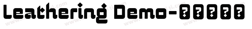 Leathering Demo字体转换